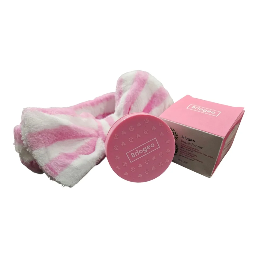 NIB Briogeo Superfoods Hydration Hair Mask + Spa Headband | Set